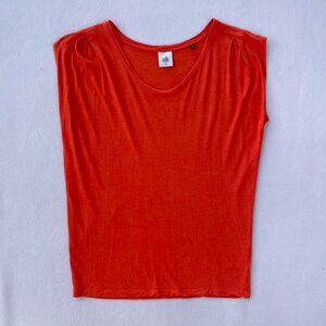 cabi Orange Sleeveless Tank Top Blouse Size Small Office Siren Corpcore Work Job